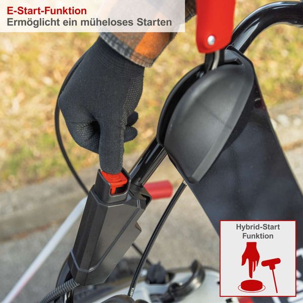 Scheppach Benzin-Kehrmaschine SC2200PE (DIY), inkl. Sammelbehälter und Schneeschild