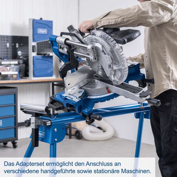 Scheppach Untergestell für Kappsäge UMF2000 - Höhe 845 mm | Auszug 1,16 – 2,0 m | Traglast 250kg