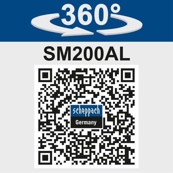 Scheppach Doppelschleifer SM200AL mit LED - 230-240V 50Hz - 200mm