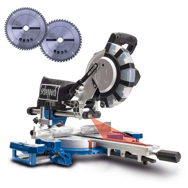 Scheppach Kappzugsäge HM254SPX | 2200Watt | Schnittbreite 340mm | Höhe 90mm