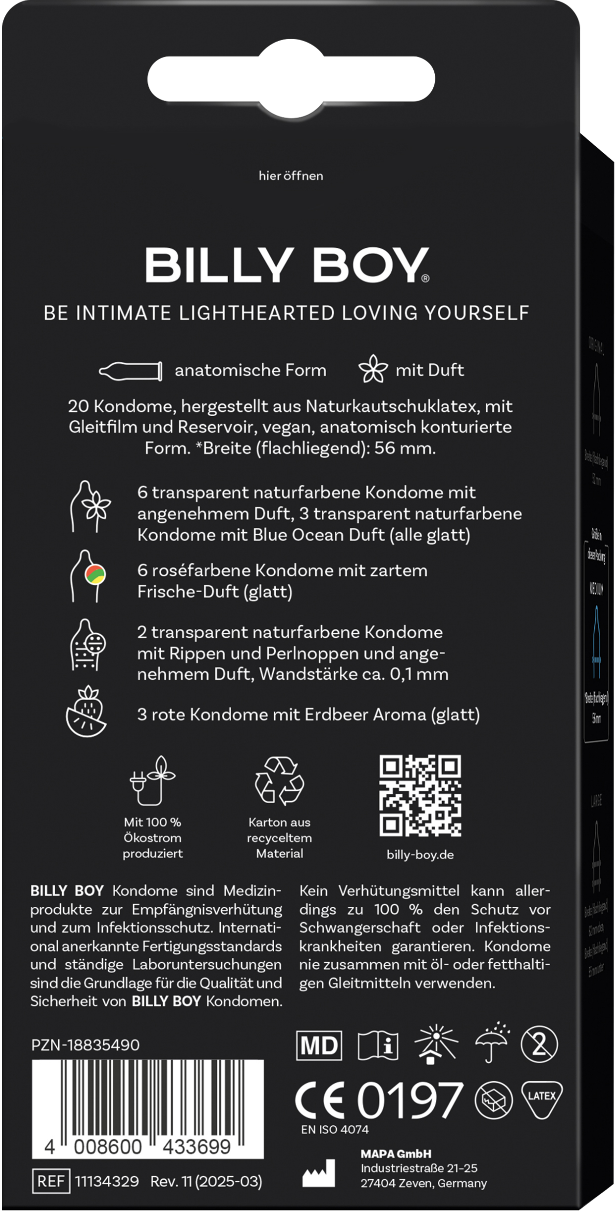 BILLY BOY Sinnliche Vielfalt, 20er Pack