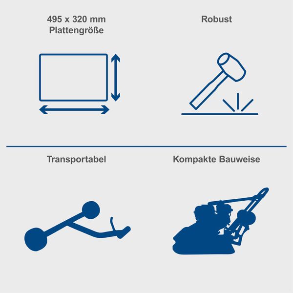 Scheppach Rüttelplatte HP1400S - 13 kN