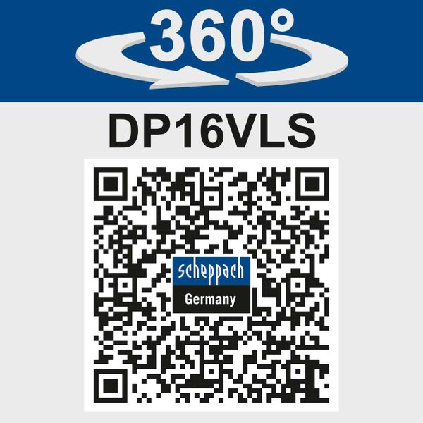 ScheppachTischbohrmaschine DP16VLS- 500W | 5 Drehzahlstufen | Bohrfutter 1,5-13mm | inkl. Laser & Schraubstock