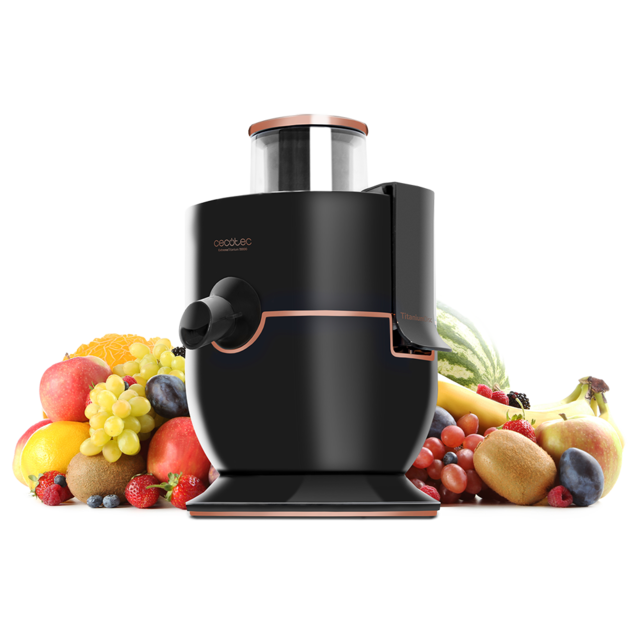 Cecotec ExtremeTitanium 19000 Entsafter für Gemüse und Obst 1000W, 19000 U/min