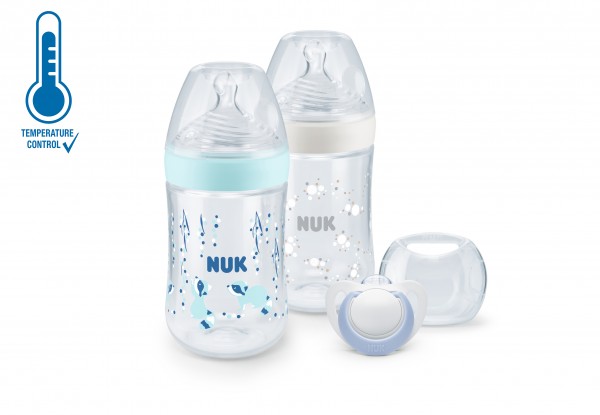 NUK Nature Sense Twin Set Boy mit Temperature Control