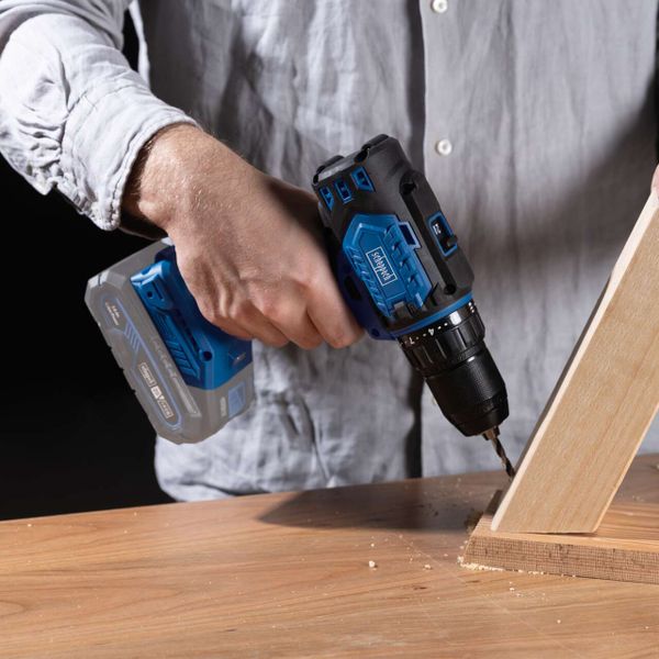 Scheppach Akku-Bohrschrauber BC-DD60-X | Brushless | Drehmoment 60Nm | Drehmomentstufen 25+1 | LED