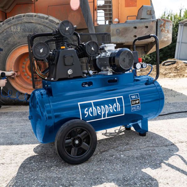 Scheppach Kompressor HC550TC 230V 10bar 100L 3PS | 550L/min Ansaugleistung