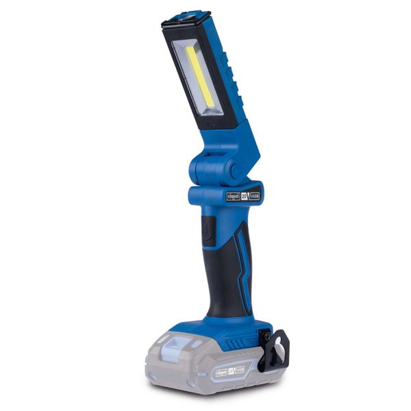 Scheppach Akku-Arbeitsleuchte C-WL20-X - 20V | 270° drehbar | 180° schwenkbar | bis zu 300 Lumen Lichtstrom | ohne Akku & Ladegerät