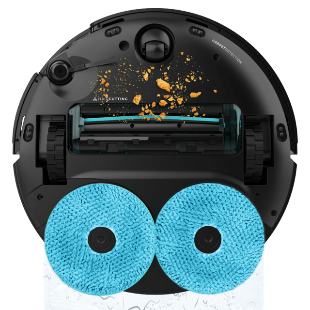 Conga X100 Saugroboter mit adaptivem Reinigungssystem. 20.000 Pa Saugkraft