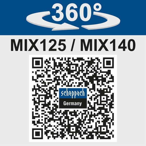 Betonmischer MIX125 scheppach (DIY)