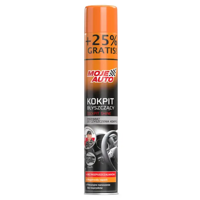 Moje Auto Glänzendes schwarzes Cockpit-Spray 750 ml