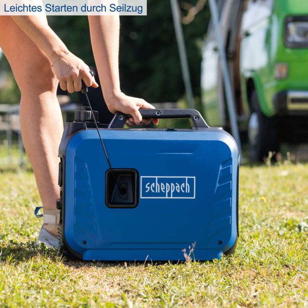 Scheppach Inverter Stromerzeuger SG2500  2000W | 2x 230V Steckdose / 2x USB Typ A