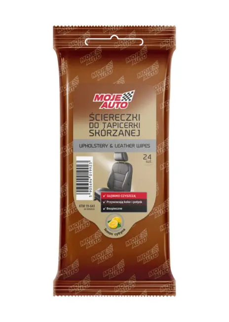Moje AutoLederpolsterreinigungstücher – Zitrone 24 Stück
