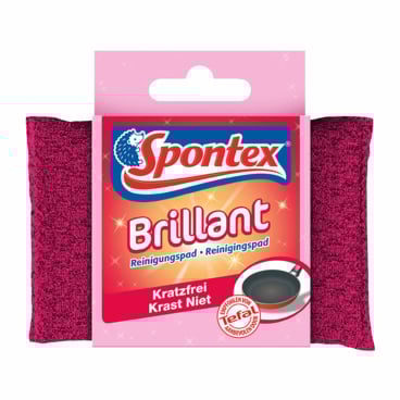 Spontex Brillant Reinigungspad kratzfrei – 1 Schwamm