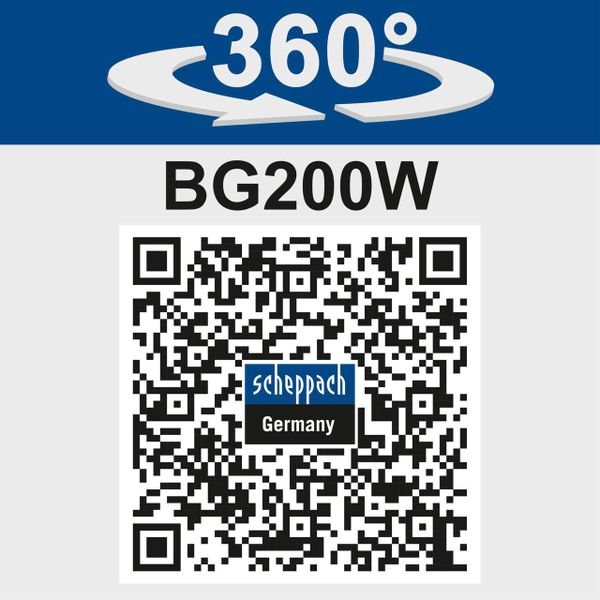 Scheppach Nass- und Trockenschleifer BG200W 250W Ø200mm Schleifstein | Funkenschutz