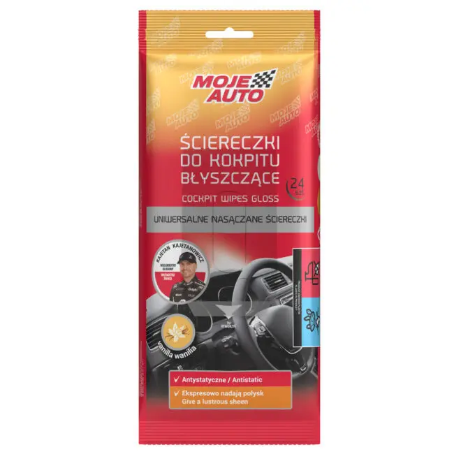 Moje Auto Vanille-Cockpittücher – glänzend 24 Stück