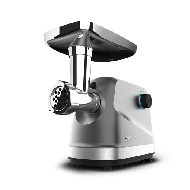 Cecotec Crusher 1400 elektrischer Fleischwolf1360 W mit1 Messer und 3 Schneidplatten