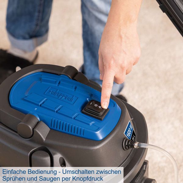 Scheppach Sprüh- und Waschsauger SprayVac20 - 1600W 230V | 20L Behälter 5in1 Zubehör