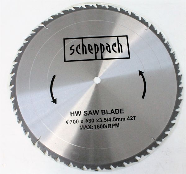 Scheppahc HW Kreissägeblatt Ø 700 x 30 x 4,5 x 3,2 mm / Z 42