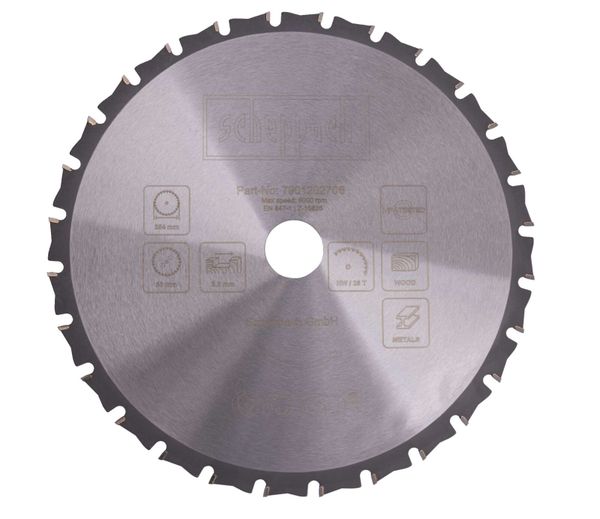 Kreissägeblatt 254 x 30 x 2,2 mm 28-Z- scheppach (DIY)