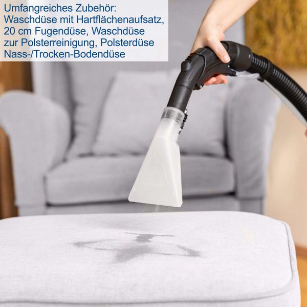 Scheppach Sprüh- und Waschsauger SprayVac20 - 1600W 230V | 20L Behälter 5in1 Zubehör