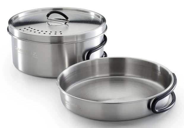 Campingaz Trekking-Geschirrset aus Edelstahl, 3-teilig