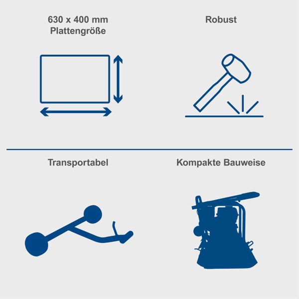 Scheppach Rüttelplatte HP2500S - 6,5 PS