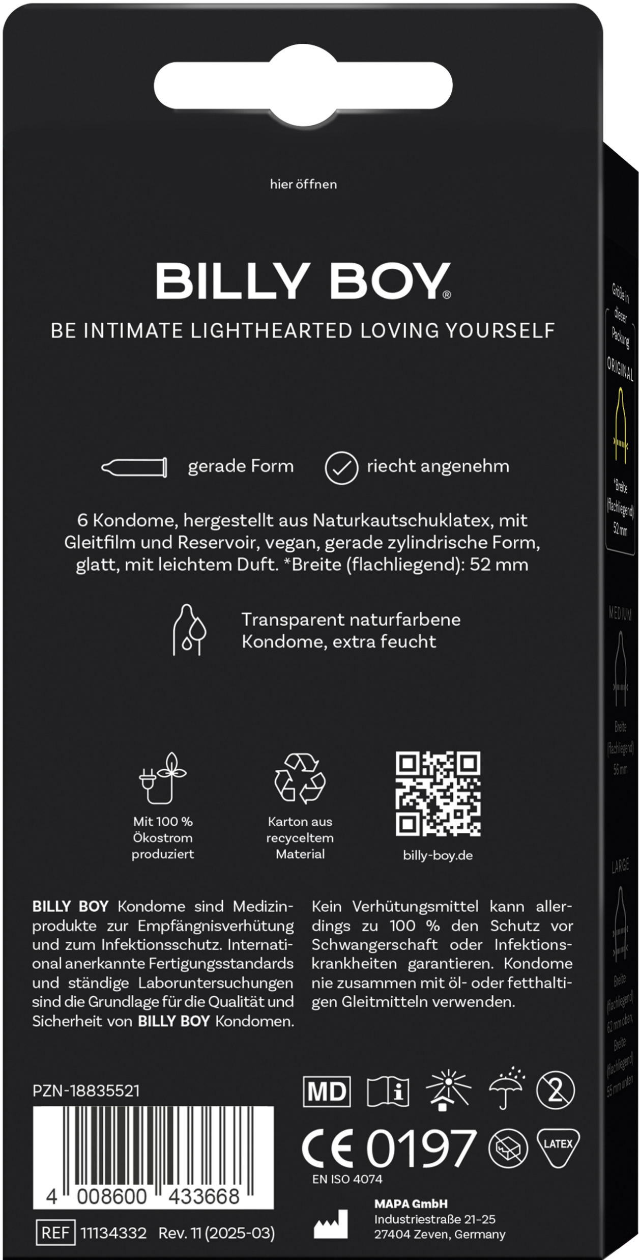 BILLY BOY Extra Feucht, 6er Pack