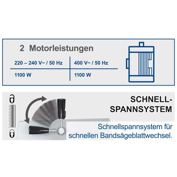 Scheppach Bandsäge BASA3 - 400V/700W
