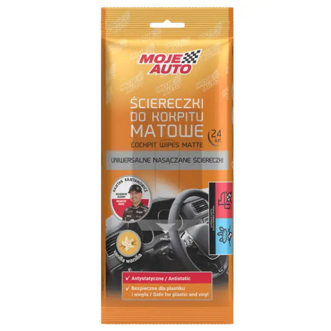 Moje Auto Vanille-Cockpittücher – Matt 24 Stück