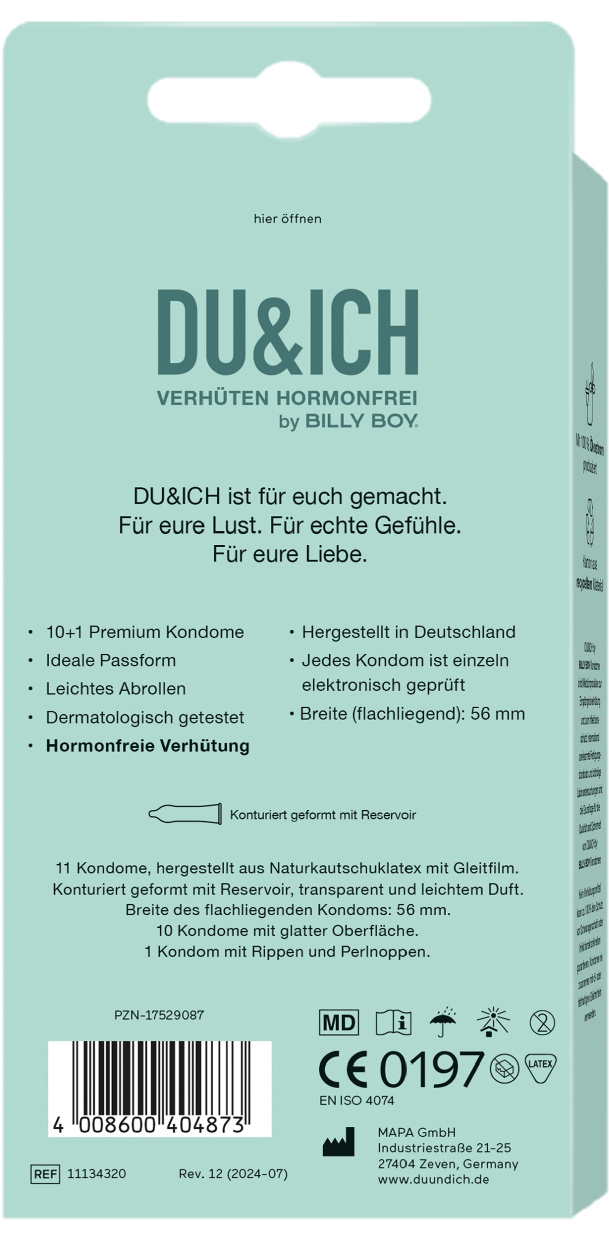 DU&ICH BILLY BOY Echtes Gefühl 10+1 Pack