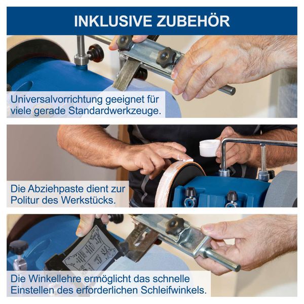Scheppach Nass-Schleifsystem TIGER 2000S mit Zubehör, 200mm