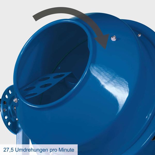 Scheppach Betonmischer MIX65 220W | 63L Mischtrommel | 55kg Fassungsvermögen