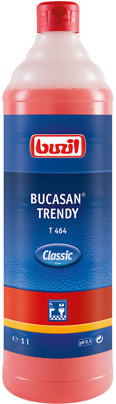 Buzil Sanitärunterhaltsreiniger auf Amidosulfonsäurebasis, duftintensiv Bucasan Trendy T 464 Buzil Sanitärunterhaltsreiniger auf Amidosulfonsäurebasis, duftintensiv Bucasan Trendy T 464