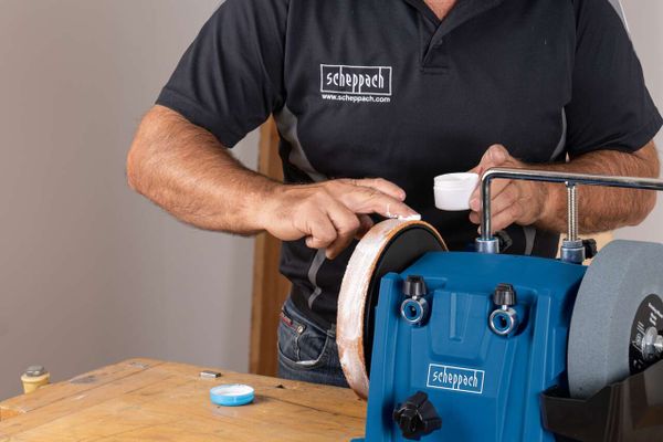 Scheppach Nass-Schleifsystem TIGER 5000S Homekit 150W 200mm Schleifstein 40mm Stärke