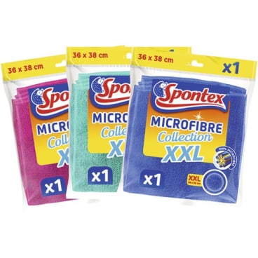 Spontex Microfibre Economic Allzwecktuch – 1 Packung = 1 Tuch