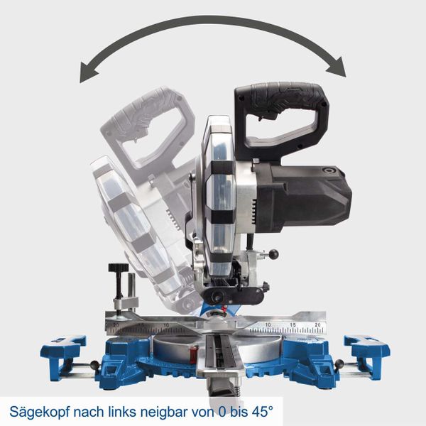 Scheppach Kappzugsäge HM254SPX | 2200Watt | Schnittbreite 340mm | Höhe 90mm