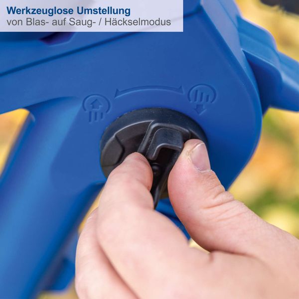 Scheppach Akku-Laubsauger/-bläser BC-BLV720-X | Brushless | Luftgeschwindigkeit 210 km/h | 45L