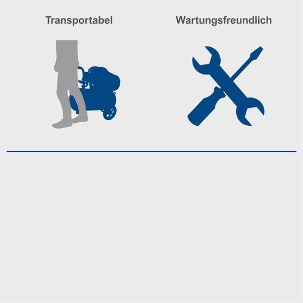 Scheppach Kompressor HC52DC - 2200W | 8 Bar | 50L Kessel | Ansaugleistung 412 l/min | Doppelzylinder | Druckminderer