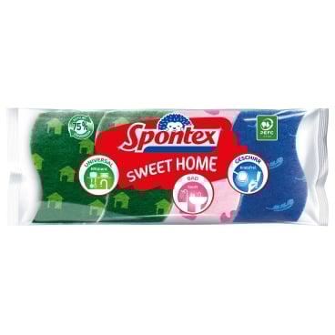 Spontex Sweet Home Schwamm-Set, 4-teilig
