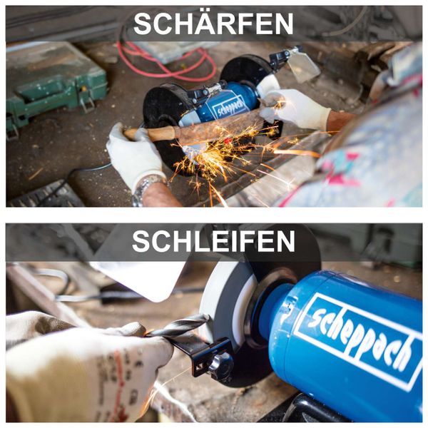 Scheppach Doppelschleifer SM200AL mit LED - 230-240V 50Hz - 200mm