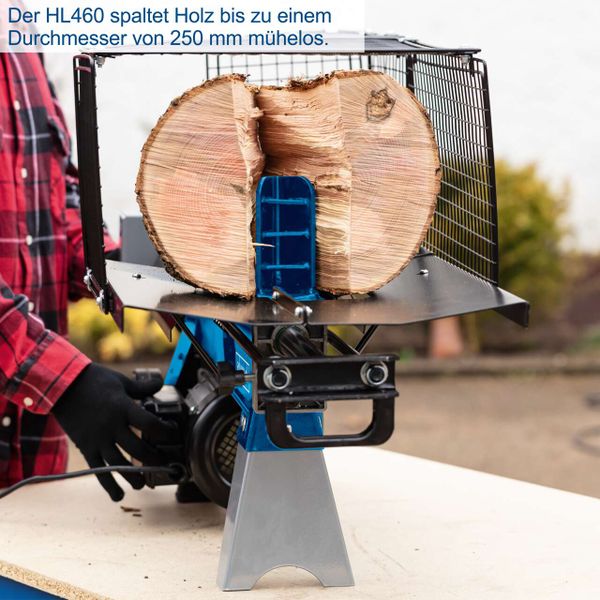 Scheppach Holzspalter liegend HL460 - 230V | 4t Spaltkraft | 1500W | bis 370mm Holzlänge | Ø250mm