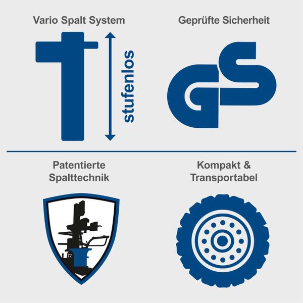 Scheppach Holzspalter stehend Compact 10t - 400V