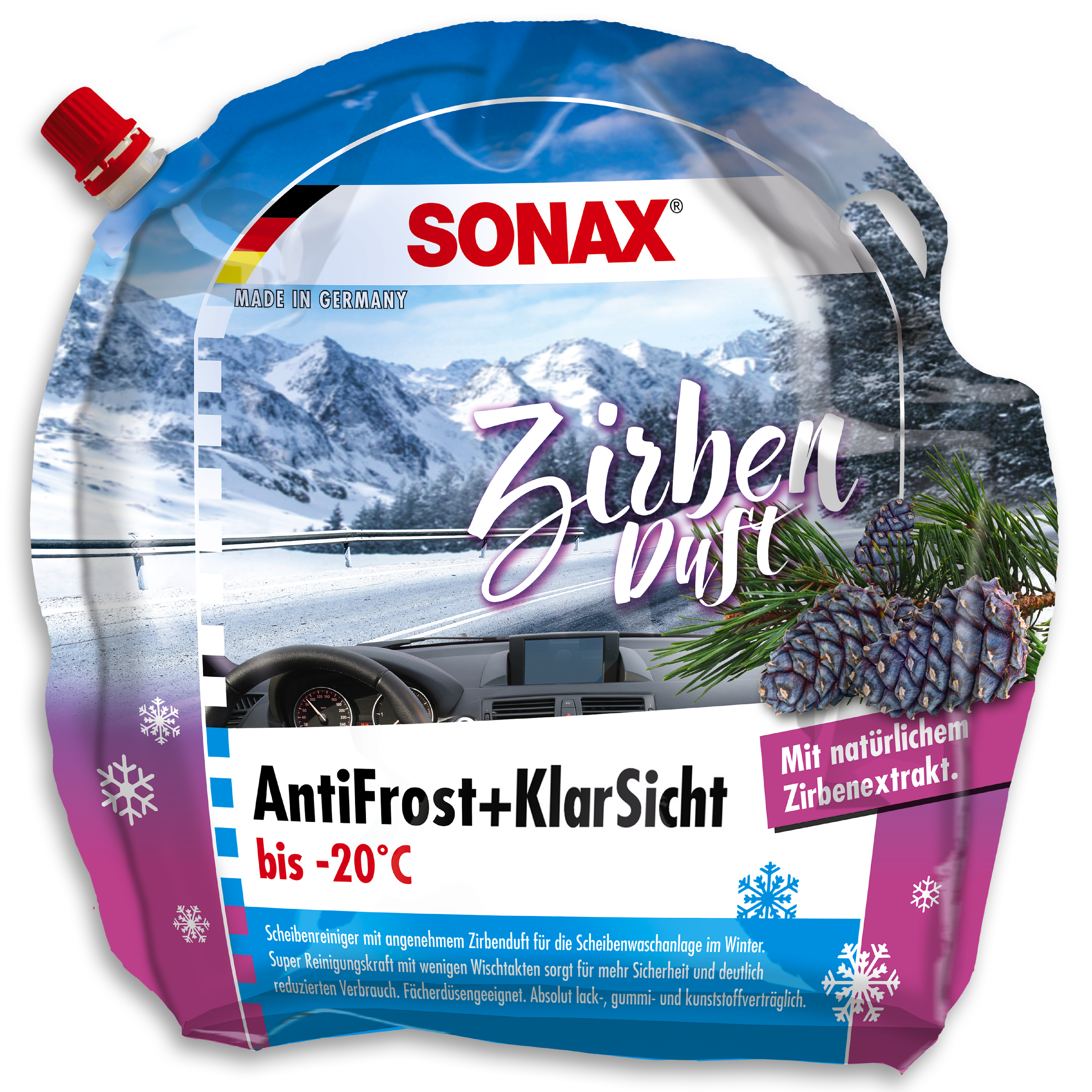 SONAX 01314410  AntiFrost+KlarSicht bis -20 °C Zirbe 3 l