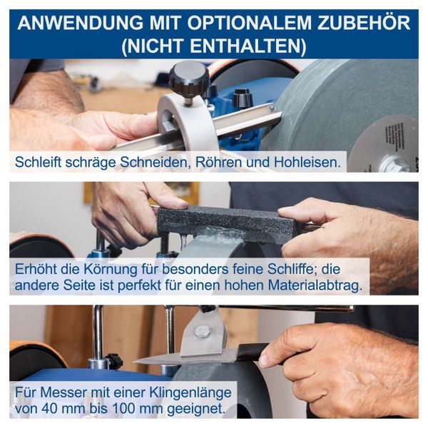 Scheppach Nass-Schleifsystem TIGER 5000S - 150W | 200mm Schleifstein | 40mm Stärke