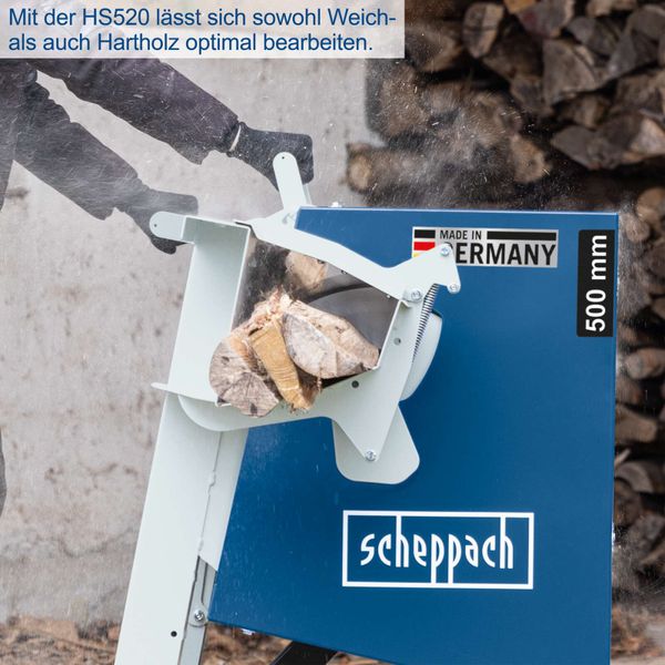 Scheppach HS520 Wippkreissäge - 230V | 2600W | 500mm Sägeblatt / 44Z | Brennholzsäge