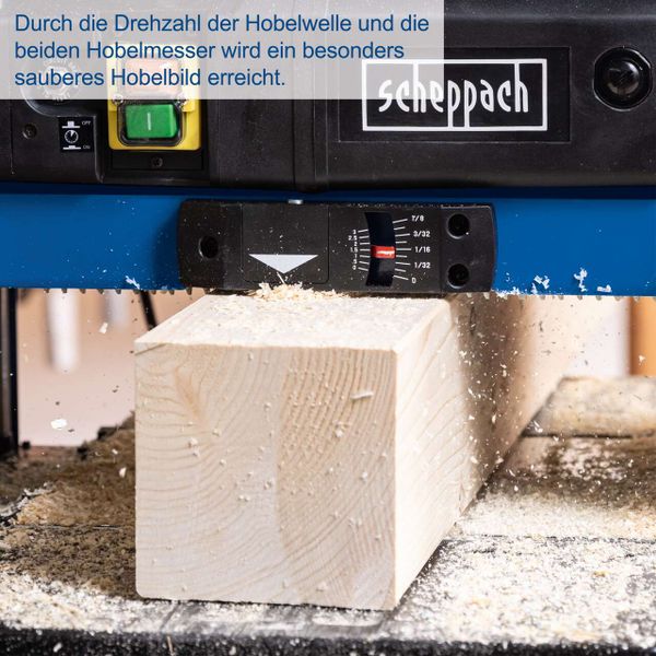 Scheppach Dickenhobelmaschine PLM1800 Scheppach - 1500W