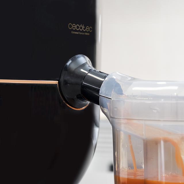 Cecotec ExtremeTitanium 19000 Entsafter für Gemüse und Obst 1000W, 19000 U/min