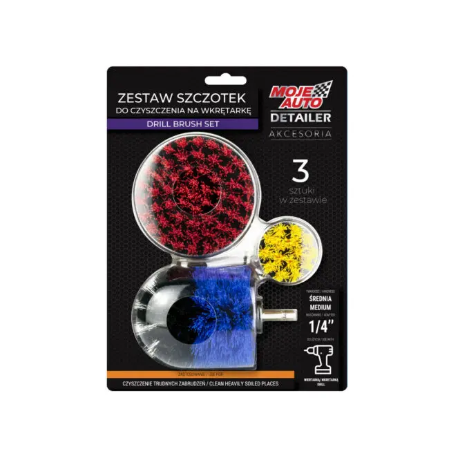 Moje Auto Detailer-Set Reinigungsbürsten für einen Schraubendreher 3 Stück