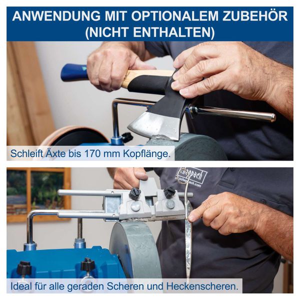 Scheppach Nass-Schleifsystem TIGER 5000S - 150W | 200mm Schleifstein | 40mm Stärke